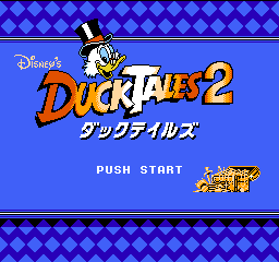 Duck Tales 2 (Japan) Title Screen